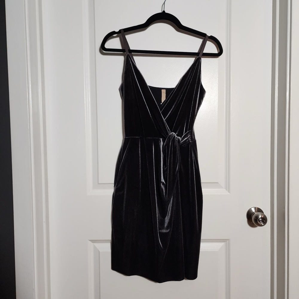 Bailey 44 Dress Size Small Gray Grey Velvet